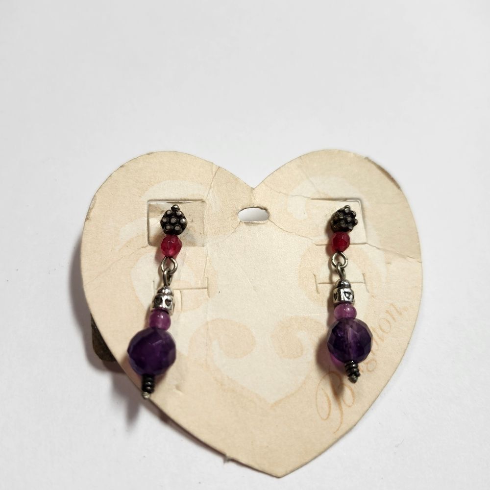 Brighton Beaded Drop Earrings - Women Jewelry Semi Precious Stones